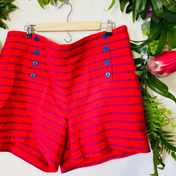 Talbots striped high waisted shorts plus size 18 - Picture 5 of 7